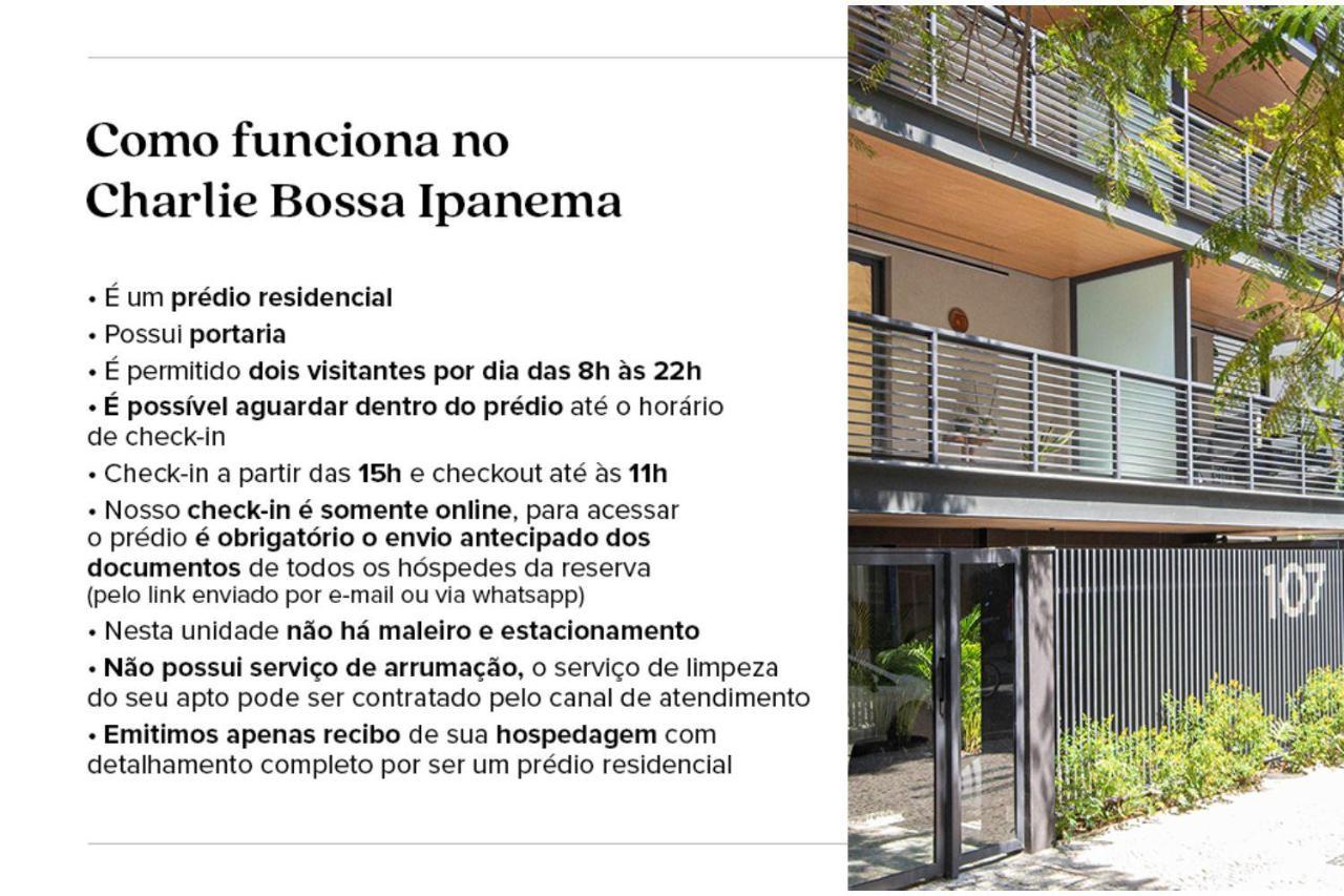 Charlie Bossa Ipanema Apartment ริโอเดจาเนโร ภายนอก รูปภาพ